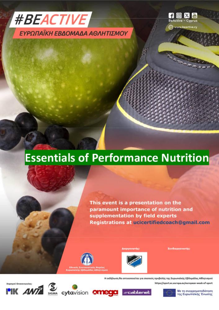 Nutrition and Sports Performance